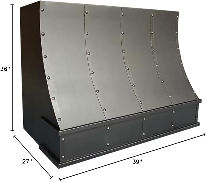 CT Copper Tailor Sloped Copper Vent Hood Island Mount, 610 CFM Exhaust Fan - Image 8