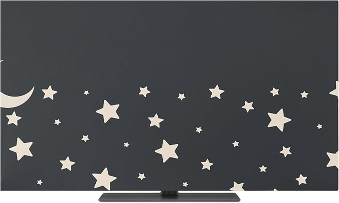 Moon Stars Starry Sky Indoor TV Cover, Elastic TV Screen Protector Cartoon - Image 2