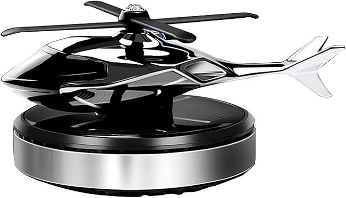 Car Air Freshener, Helicopter Solar Energy Rotating Aromatherapy Aviation Al by NICEADA