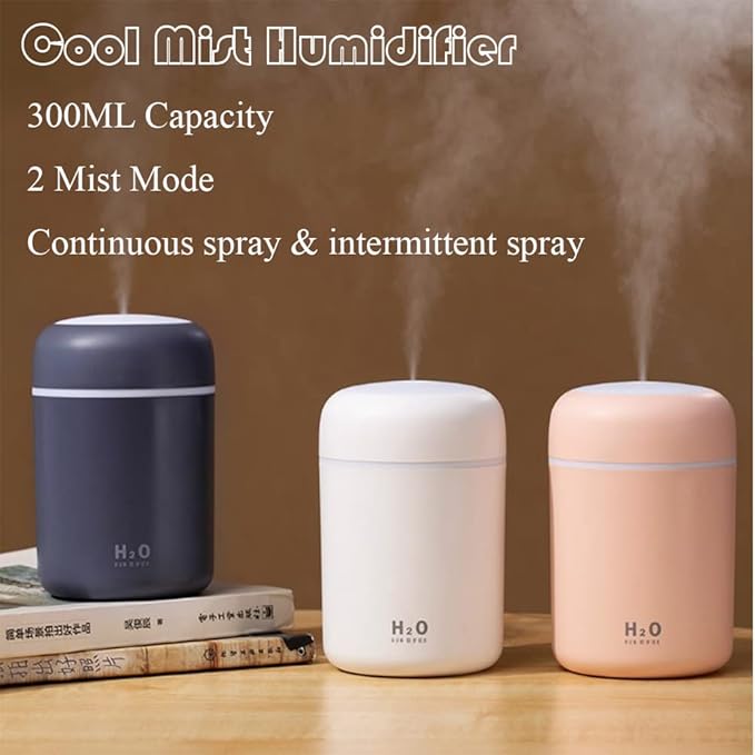 Portable Mini Humidifier, 300ml - Image 4
