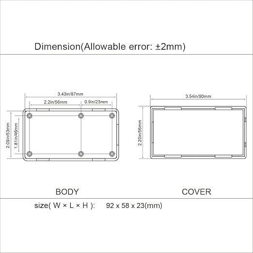 LeMotech Project Box 5 Pieces ABS Plastic Electrical Project Case Small - Image 7