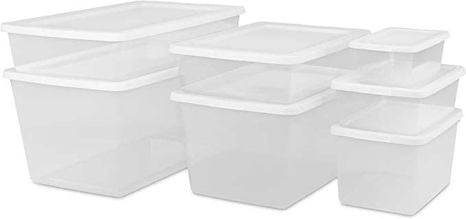 90QT transparent plastic storage boxes - Image 7