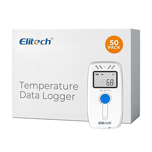 Elitech Digital Temperature Humidity Data Logger Medical Refrigerator by Elitech