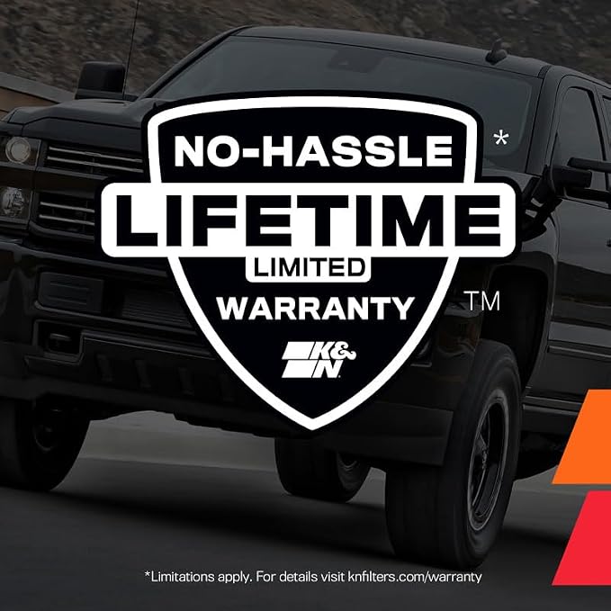 K&N Cold Air Intake System: Dry-Flow Air Filter, Increase Performance & Towing: - Image 11