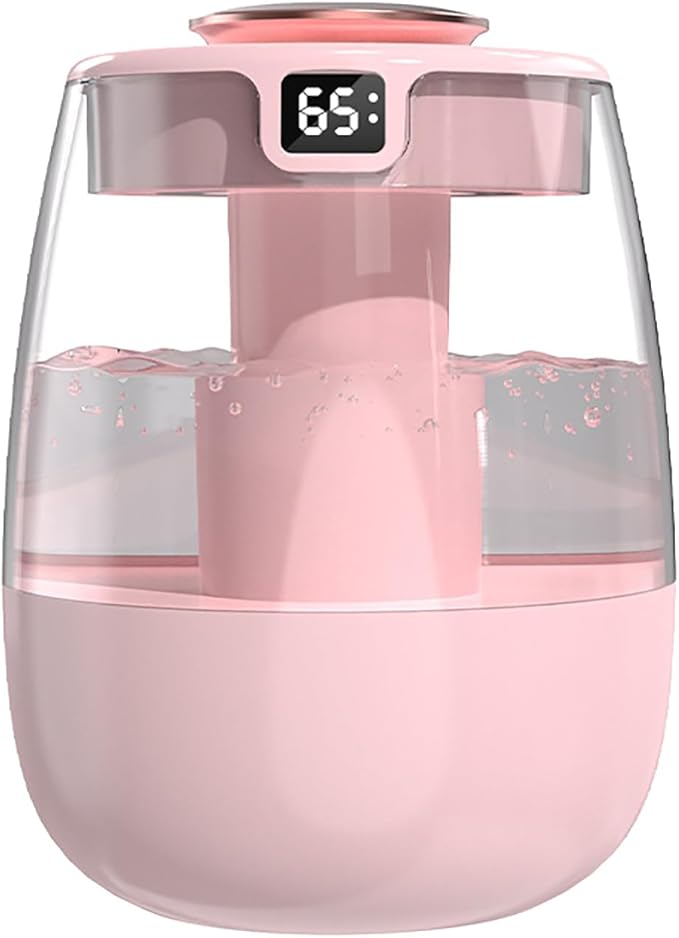 Cool Mist Humidifier, 1.5L Quiet Ultrasonic, Smart Timer, Dual Nozzles by Unknown