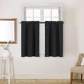 Easy Home 2 Panels Blackout Tier Curtain by EasyHome