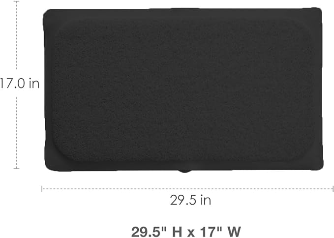 Non Slip with Suction Cups Loofah Bathmat 27"x15" & 29.5"X16.9", PVC Loofah - Image 5