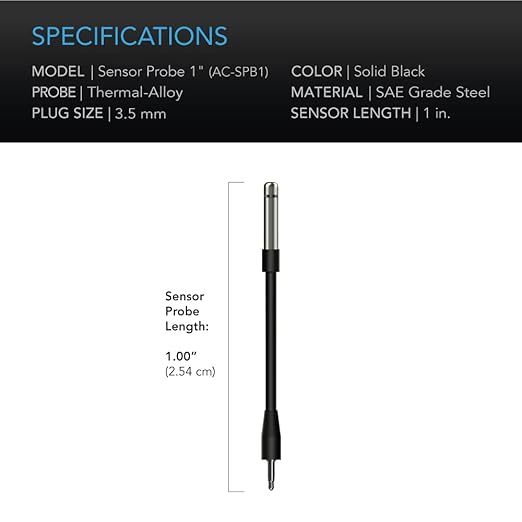 AC Infinity Controller Sensor Probe, Stainless Steel 1" Waterproof Temperature - Image 5
