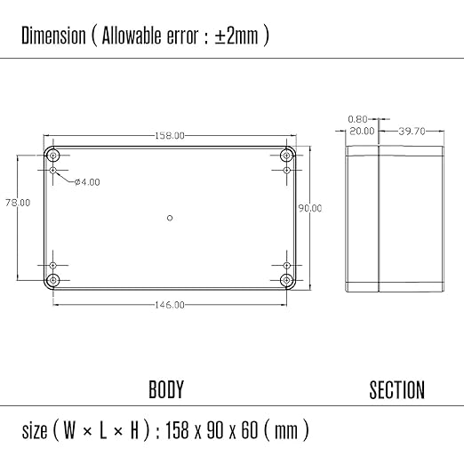 LeMotech Project Box ABS Plastic Junction Box IP65 Waterproof Electrical Boxes - Image 8