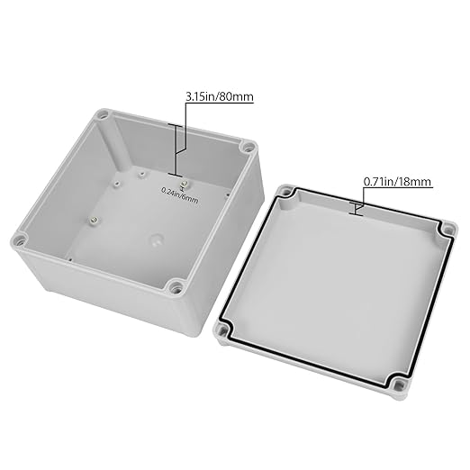 Junction Box，6.9"x 6.9"x 3.9" Outdoor Electrical Box - Image 3