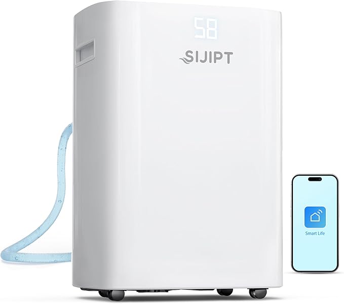Dehumidifier for Basement, App-Controlled Dehumidifiers for Home by ClickheretofollowSijipt