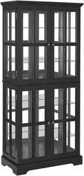 Lighted Glass Curio Cabinet by Unknown