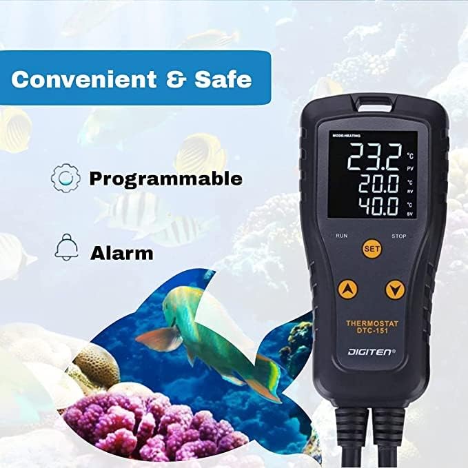 Digital Temperature Controller Simple Stage Thermostat Outlet Heating & Cooling - Image 4