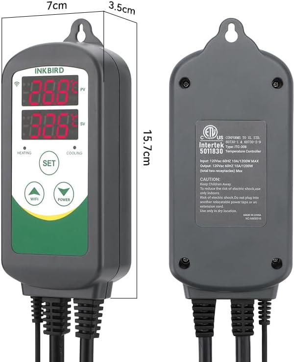 INKBIRD 2025 Updated WiFi Temperature Controller, Digital Thermostat - Image 5