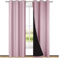 NICETOWN Blackout Curtains 80 inches Long, 2 Pieces, Lavender Pink, Full Light by NICETOWN