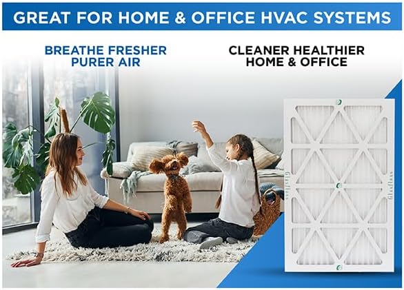 Glasfloss 16x20x4 MERV 10 4" Inch Pleated Air Filters Box of 3. Actual Size: - Image 6