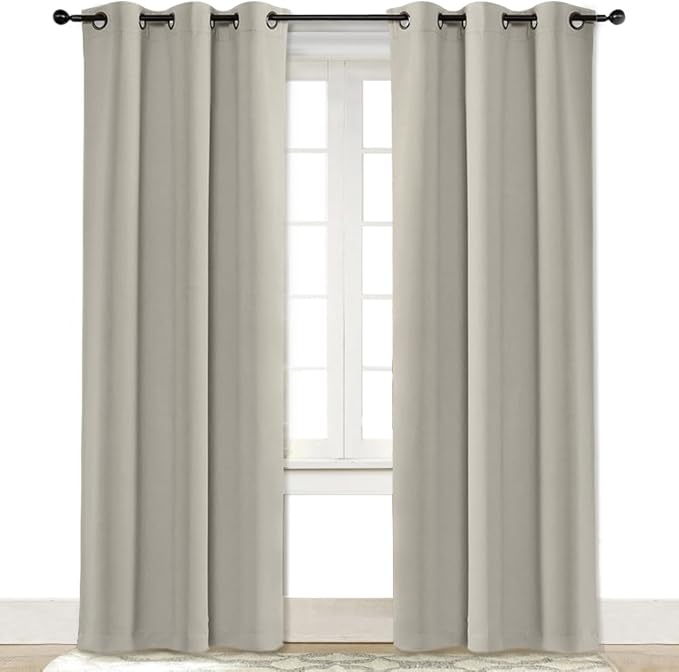 NICETOWN Curtain Blackout Drape Panel, Single Panel, 34 x 84 inch, 3 Pass by NICETOWN