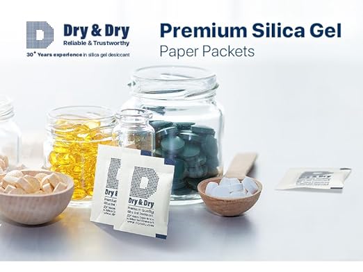 Dry & Dry 2 Gram Silica Gel Packets Desiccants, Silica Packets - Image 9