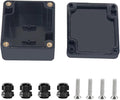 Project Box ABS Black Electrical Boxes IP67 Outdoor Waterproof Box Electronic by Otdorpatio