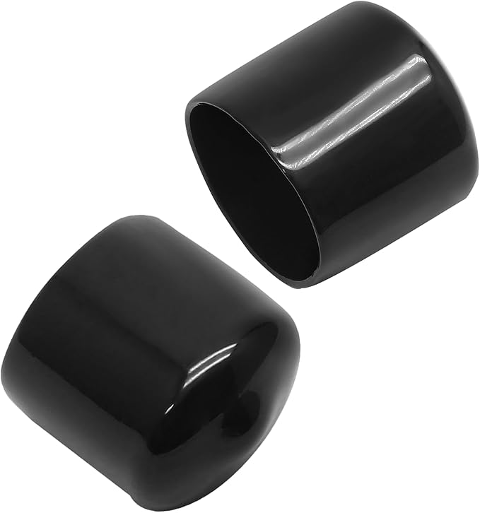 12 Pcs Round Rubber End Caps 1.1" ID Vinyl Flexible Bolt Chair Foot Covers - Image 3