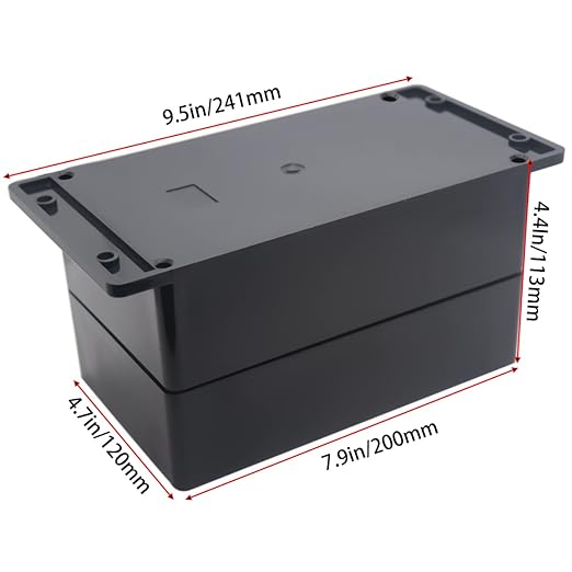 Watertight Junction Box, IP67 Waterproof Project Box Durable ABS Plastic - Image 2