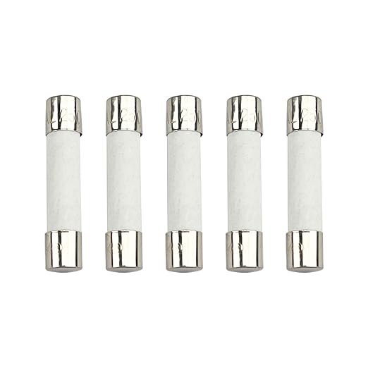5-Pack 6x30mm 7A 250V Fuse for Low Power Dryers and Appliances | Fast-Blow by Unknown