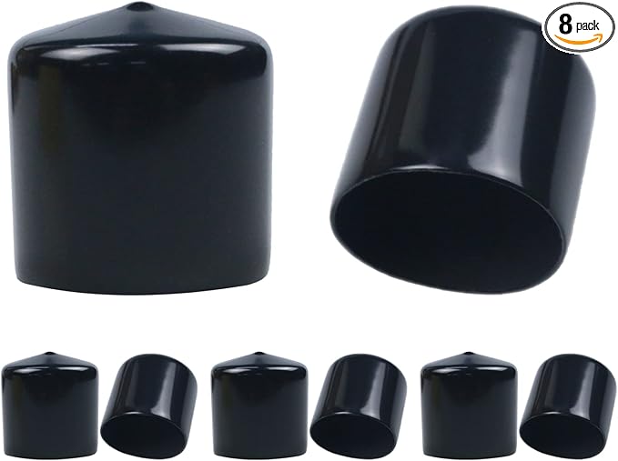 Acocony 1 3/4 Inch Rubber Cap Round Rubber End Caps PVC Flexible Protector by Acocony