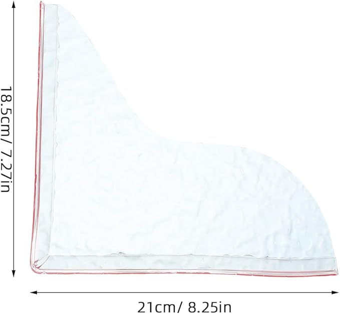 1 Pairs Bathroom Water Splash Guard Clear Acrylic Shower Corner Water Barrier - Image 2