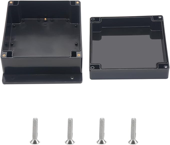 Outdoor Waterproof Junction Box IP67 Project Box ABS Black Electrical Boxes by Otdorpatio