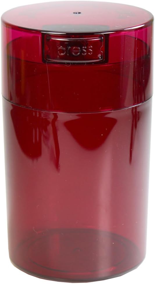 Tightvac - 1 to 6 oz Vacuum Sealed Storage Container - Red Tint by Tightpac+America+Inc.