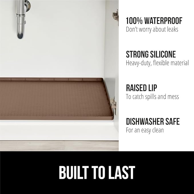 GORILLA GRIP Waterproof Silicone Under Sink Mat - Image 2