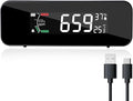 CO2 Monitor CO2 Meter Detector, Rechargeable Indoor Air Quality Monitor by TEKCOPLUS