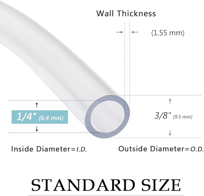 DAVCO 1/4" ID - 50 ft Clear Vinyl Tubing - Image 3