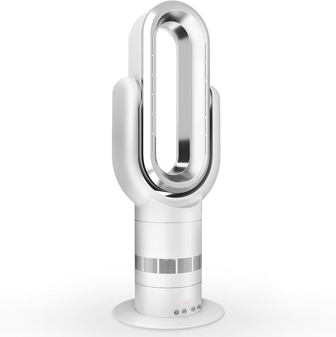 QG660 Bladeless Tower Fan and Heater Combo, 71° Oscillation & 180° Tilt by Unknown