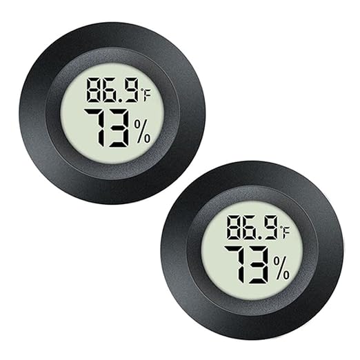2 Pack Hygrometer Thermometer Digital Humidity Meter Indoor/Outdoor Humidity by JEDEW