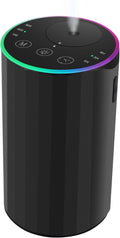 Waterless Essential Oil Diffuser, 7 Colors LED Light, Battery Powered Mini by konchile
