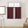 Easy Home 2 Panels Blackout Tier Curtain by EasyHome