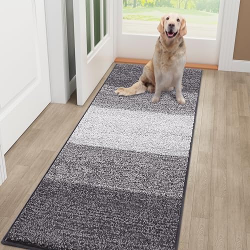 Smiry Dog Door Mat for Muddy Paws, Absorbs Moisture and Dirt, Low-Profile by Smiry