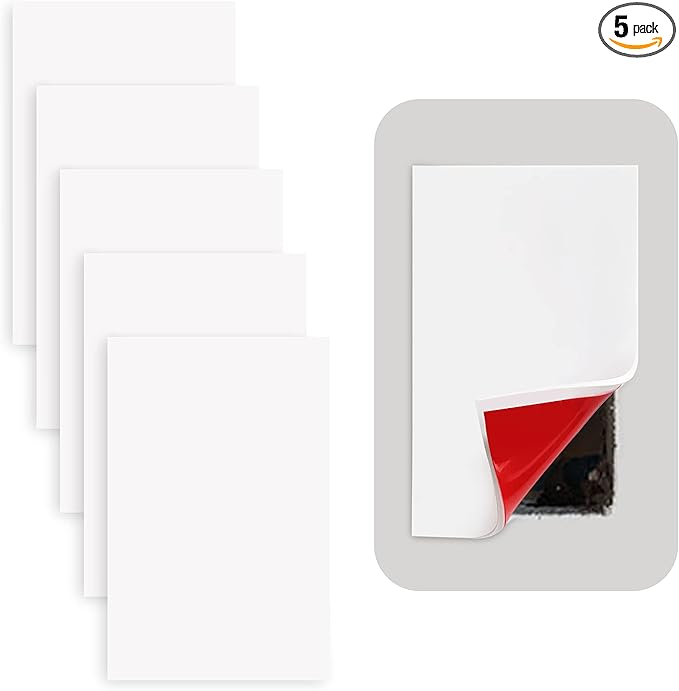 Rubber Bond Self-Adhesive Rubber Wall Outlet Cover Plate 5 Pack by RubberBond