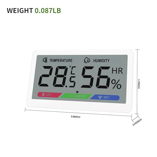 Digital Hygrometer Indoor Thermometer: High Accuracy Room Humidity Monitor - Image 6