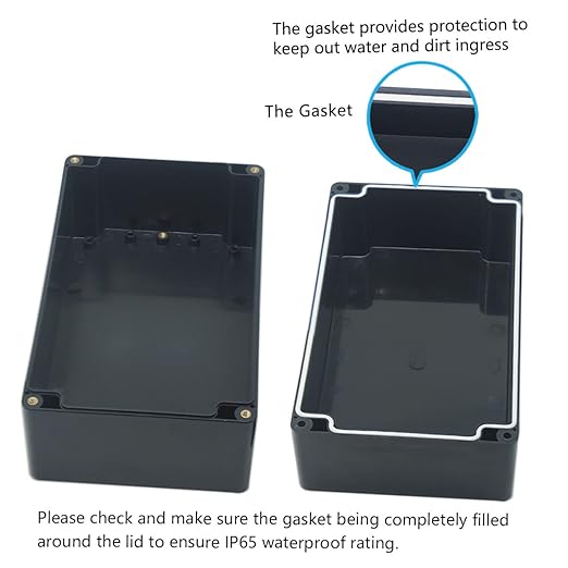 Junction Box, Zulkit Project Box IP65 Waterproof Outdoor Box ABS Plastic - Image 4