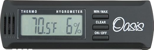 Oasis OH-2 Digital Hygrometer w/clip by Oasis