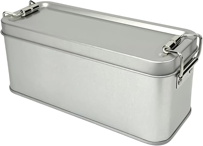 Metal Tins With Lids | Rectangular Storage Container - Image 9