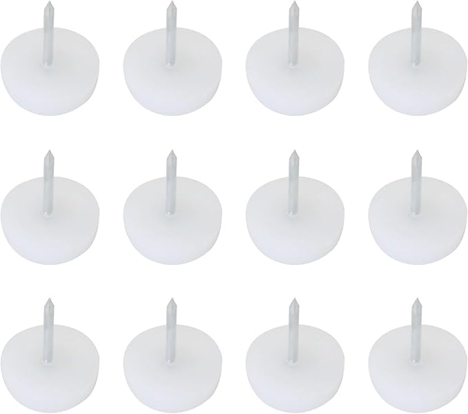 60PCS Chair Table Leg Protectors 14mm Plastic Cap Sliding Flat Nails Anti by ITROLLE