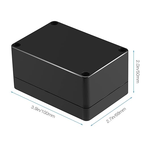 2 Pack Black Waterproof Plastic Project Box ABS IP65 Electronic Junction Box - Image 2