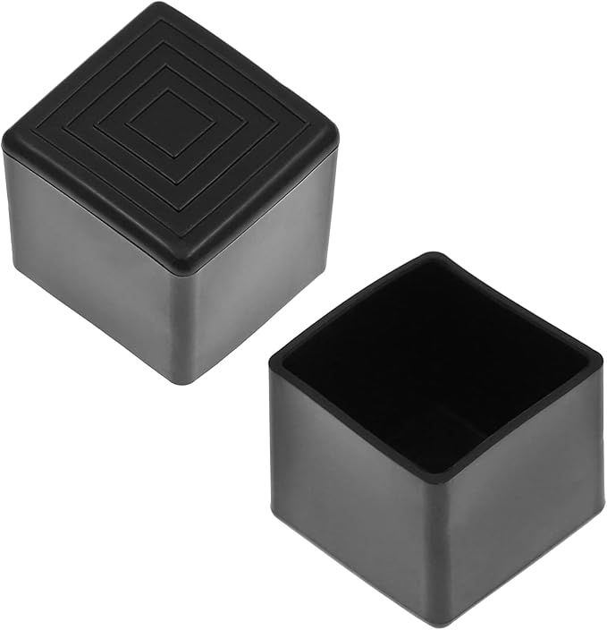 10Pcs 1" Square Chair Leg Caps, 25 x 25mm - Image 3