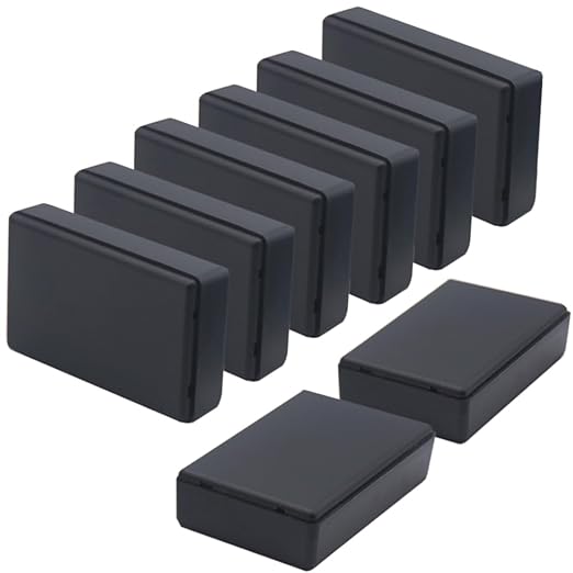 Zulkit 8Pcs Project Boxes ABS Plastic Electrical Project Case Power Junction by Zulkit