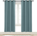 NICETOWN Greyish Blue Blackout Window Curtain by NICETOWN