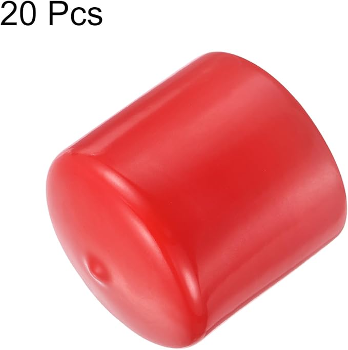 uxcell 20pcs Rubber End Caps 47mm ID Vinyl Round Tube Bolt Cap Cover Thread - Image 2