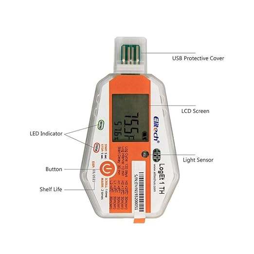 Thermal Mapping Area Mapping Single Use Temperature and Humidity Data Logger - Image 2